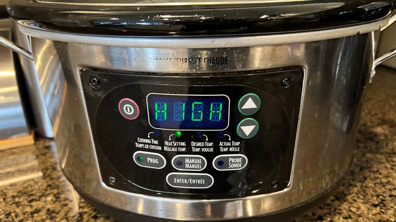 crock pot set to high