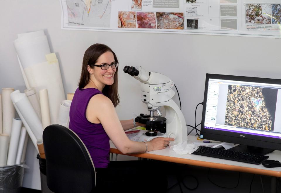 Amy Fagan, associate professor of geology at Western Carolina University, is working with NASA on an initiatives to finally date an unusual region of the moon that has stumped scientists since its discovery in 1971.