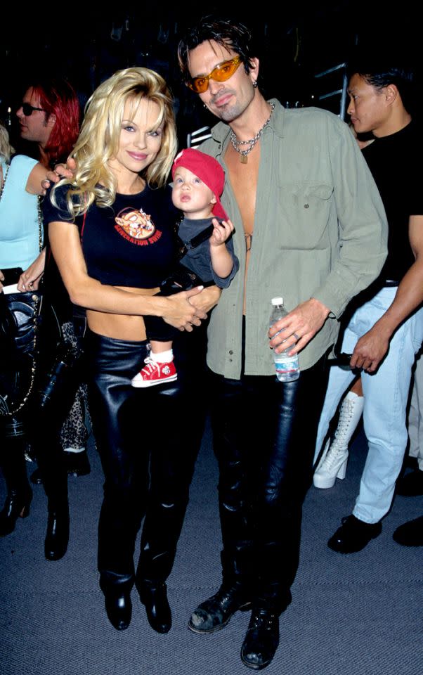 Pamela Anderson, Tommy Lee and Brandon in 1997. (Photo: S. Granitz/WireImage)