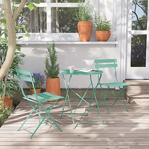 3) Premium Steel Outdoor Bistro Set