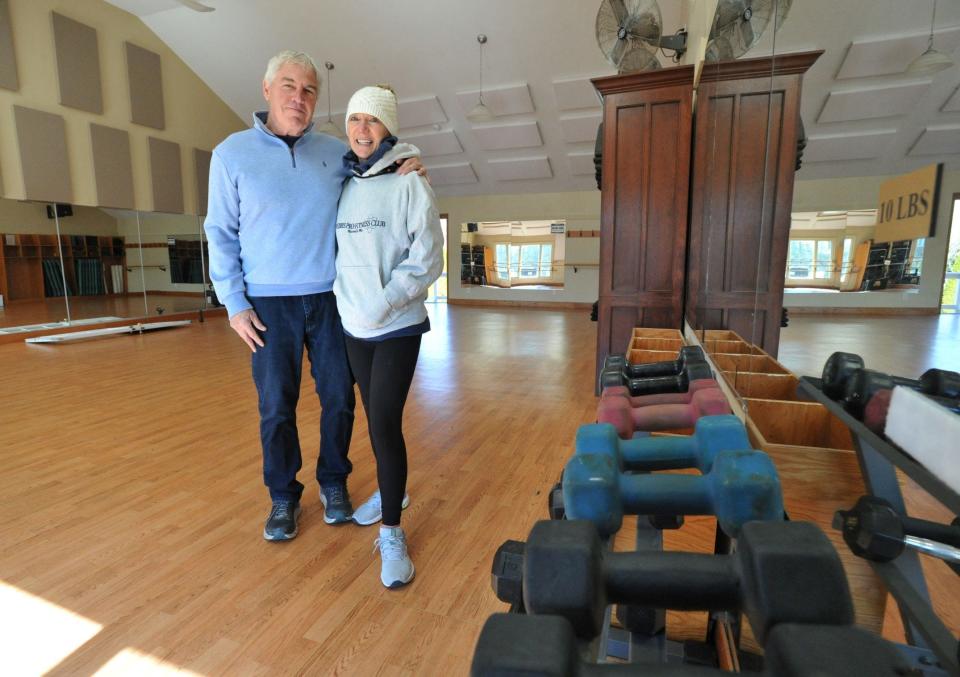 Webb's Pro Fitness owners Greg and Amy Webb have closed their Norwell fitness center after 46 years of business, Thursday, March 30, 2023.