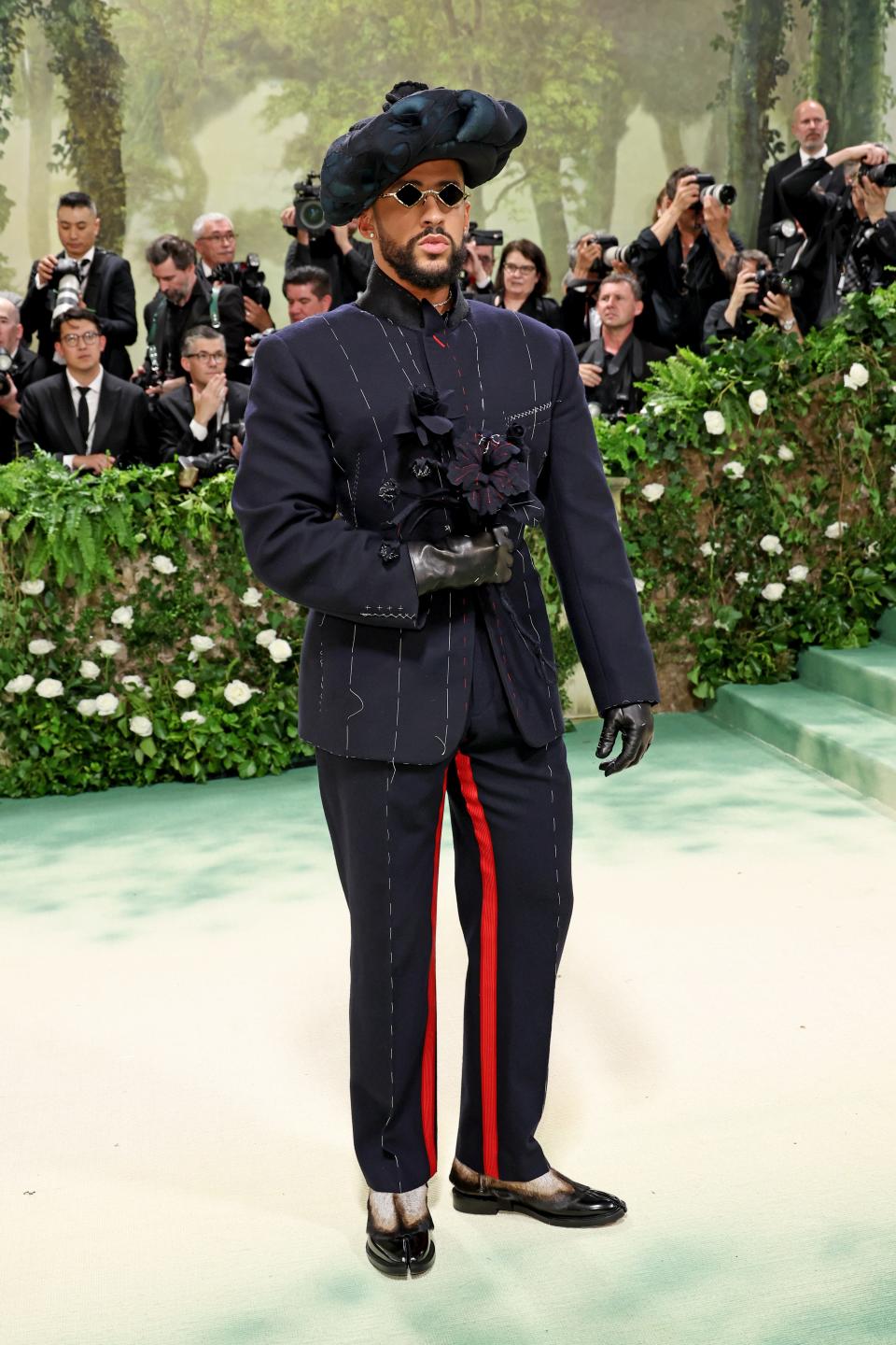 Bad Bunny attends The 2024 Met Gala Celebrating "Sleeping Beauties: Reawakening Fashion" at The Metropolitan Museum of Art on May 6, 2024 in New York City.