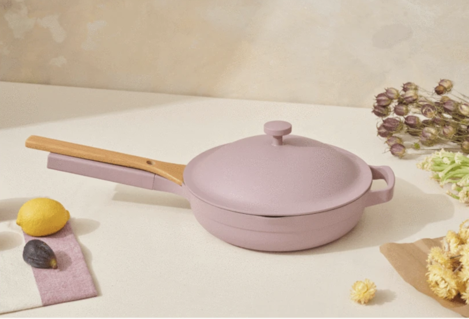 The Always Pan is back in stock in a dreamy lavender shade (Image via Our Place)