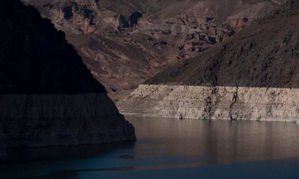 A growing high-water mark, known as a ‘bathtub ring’