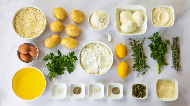 cheese herb croquettes ingredients