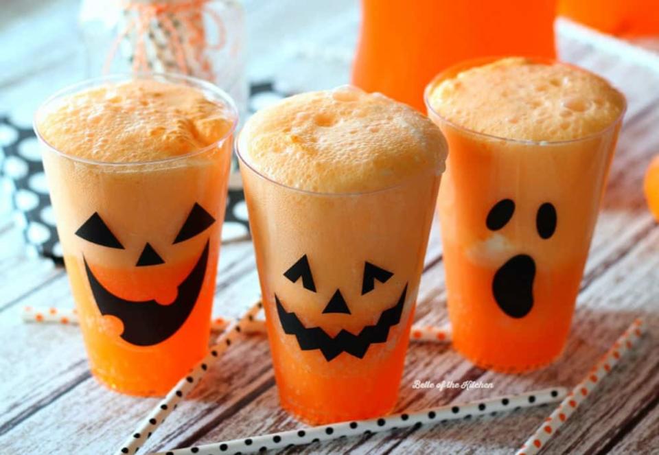 <p> Belle of the Kitchen</p><p>With the orange and vanilla flavor loved by adults and kids alike, these ice cream floats from <a href="https://belleofthekitchen.com/fanta-jack-o-lantern-floats/" rel="nofollow noopener" target="_blank" data-ylk="slk:Belle of the Kitchen;elm:context_link;itc:0;sec:content-canvas" class="link ">Belle of the Kitchen</a> will be just what the witch doctor ordered!</p>