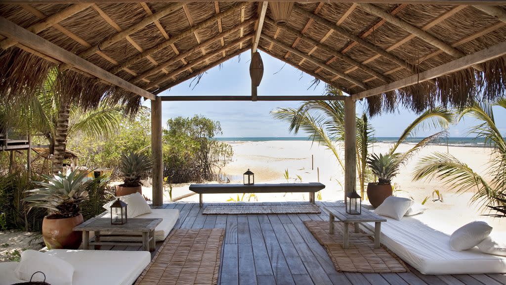 Beach Lounge at the UXUA Hotel & Spa in Trancoso, Brazil 