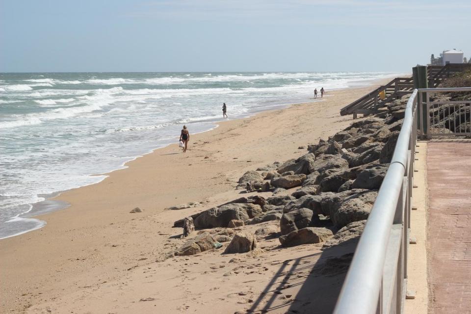 Bethune Beach is pictured from the boardwalk at Mary McLeod Bethune Park in New Smyrna Beach.