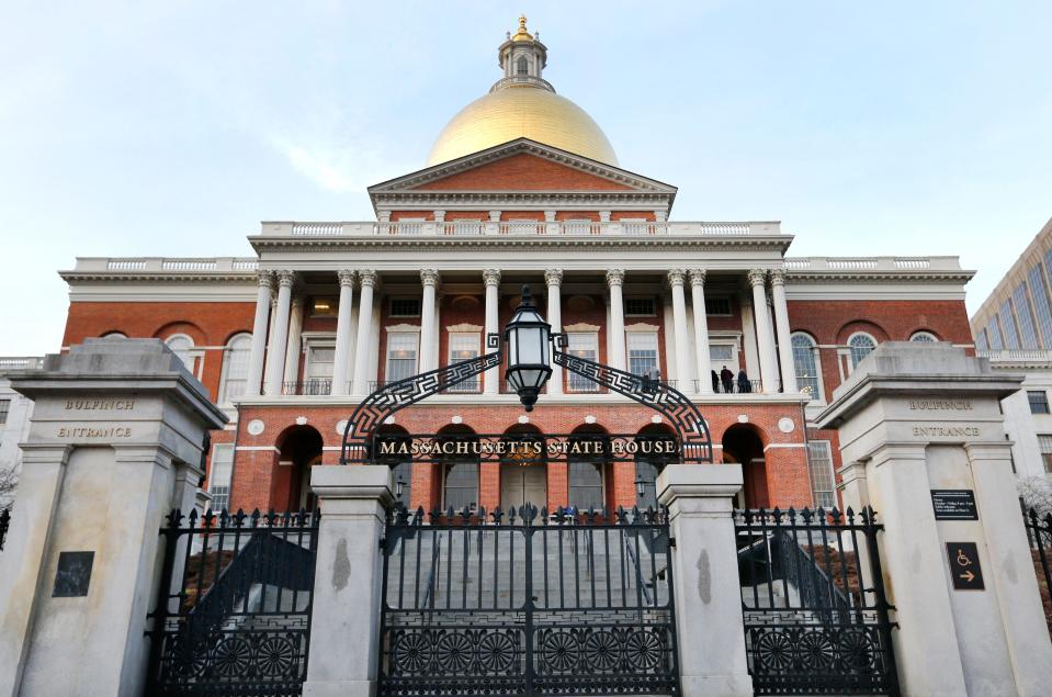 This Wednesday, Jan. 2, 2019 shows the Massachusetts Statehouse in Boston.