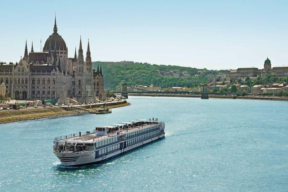 A Vantage Deluxe World Travel river cruise ship