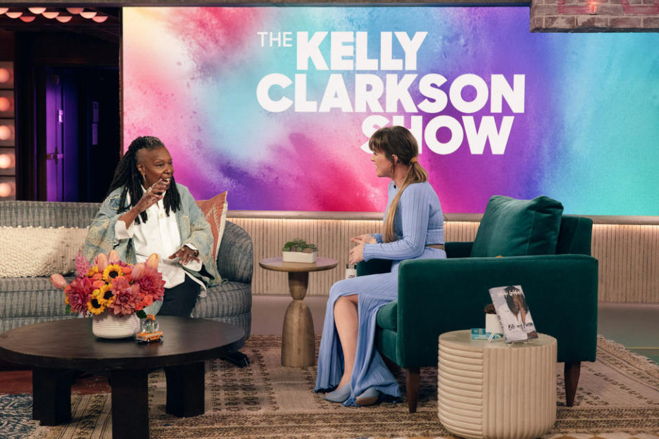 Whoopi Goldberg (left) on “The Kelly Clarkson Show.” Weiss Eubanks/NBCUniversal