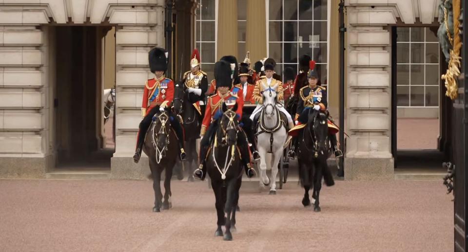 royals on horseback