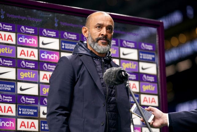 Nuno Espirito Santo was sacked by Spurs on Monday