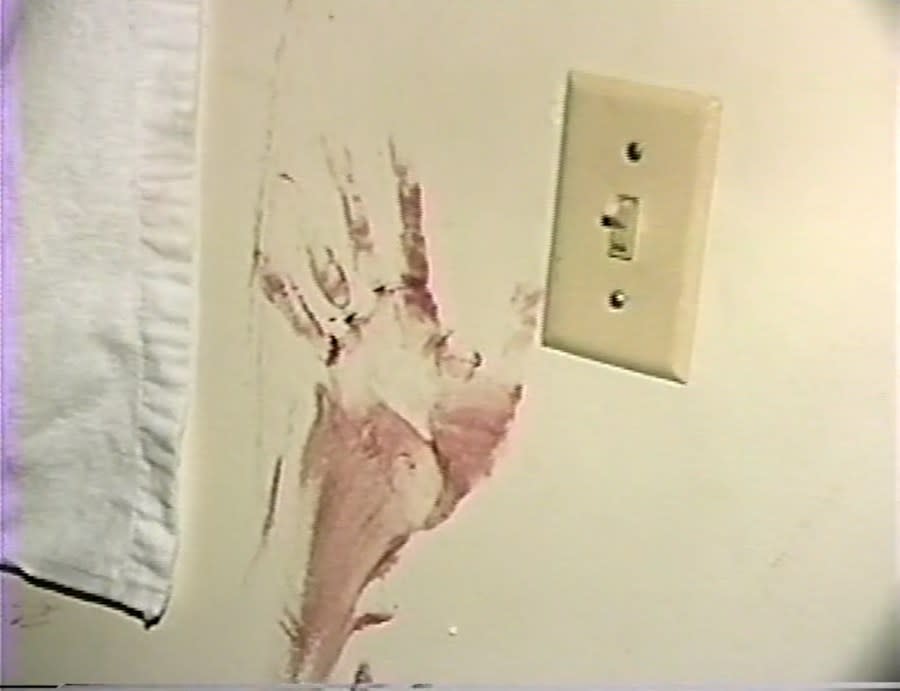 A photo of evidence from the scene of Cathy Swartz's murder. (Courtesy)