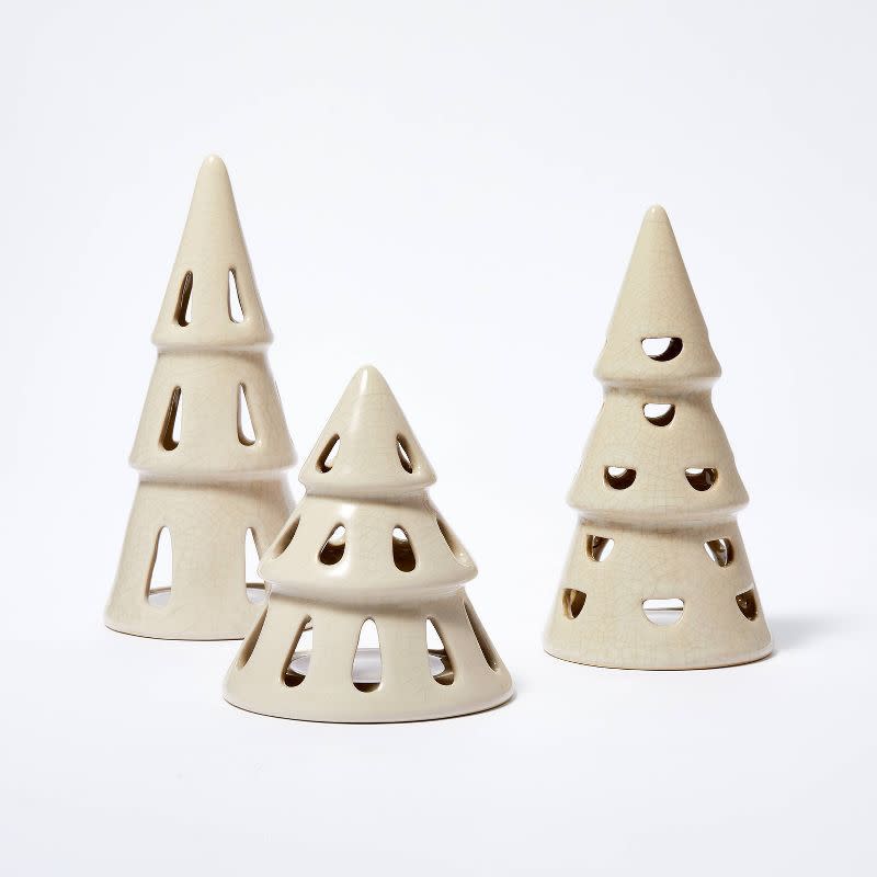 Threshold x Studio McGee Ceramic Tree LED Light Holder Set