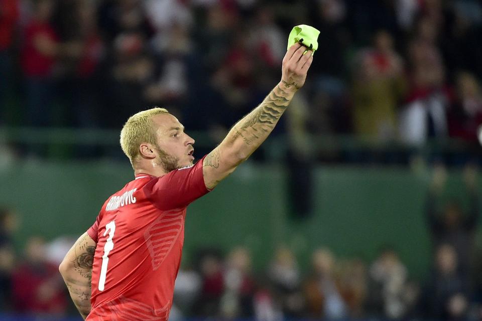 Quick trip | Marko Arnautovic has returned to West Ham after scoring for Austria last week: AFP/Getty Images