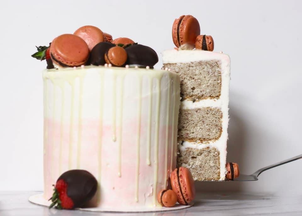 Heather Palmer, owner of Better When Baked, said she loves to bake cakes and then embellish them with exotic toppings like specialty fruits and macaroons, which she also makes in-house, December 2020.