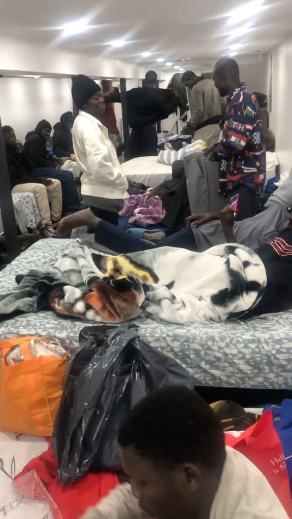 Migrants found living in the cramped basement of a restaurant in South Richmond Hill, Queens. Obtained by NY Post