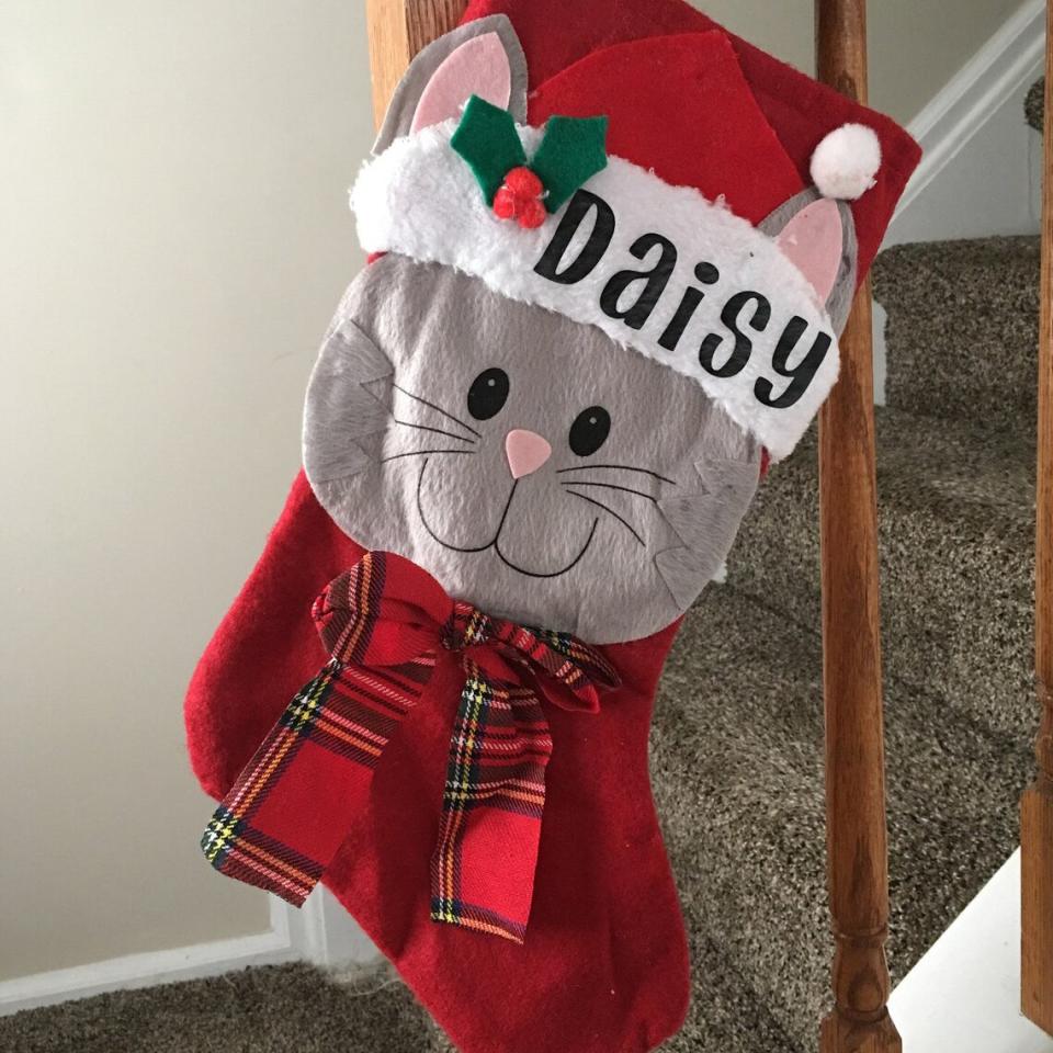 Product photo of Personalized Cat Christmas Stockings