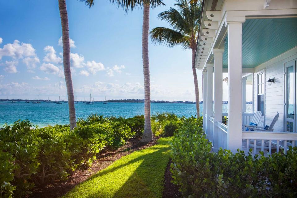 The porch of a cottage at Sunset Key Cottages in Florida