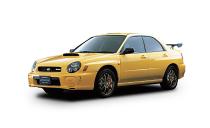 <p>The S202 is based on the Impreza-based type RA Spec C that STI builds for competition. Its EJ20 engine breathes through a titanium muffler (a more than 10-pound weight reduction) and is controlled by a new ECU tuned to make the 6400-rpm, 316-hp power peak feel as broad and usable as possible. Like its bug-eyed WRX contemporaries, the S202 begs to be revved, and you really have to thrash its engine to make the most of its moderate torque output. An adjustable carbon-fiber wing and six-speed manual transmission are new to the S202, while the ball-jointed rear-suspension design carries over from the S201. Production was limited to 400 vehicles. </p>