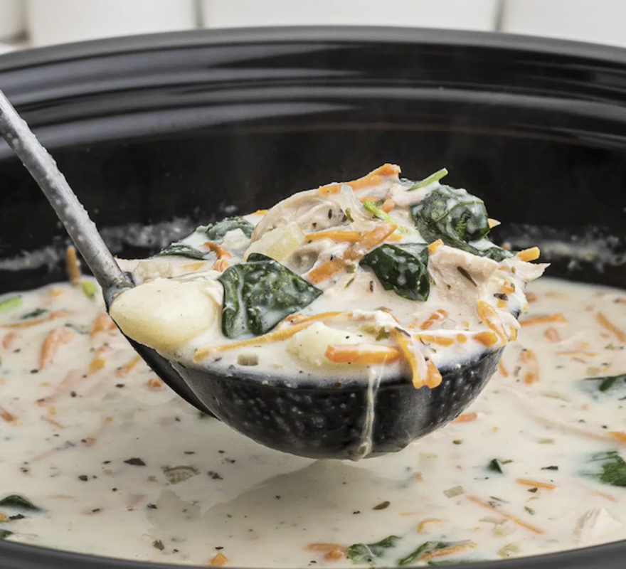 <p>The Magical Slow Cooker</p><p>The flavors of this simple soup recipe are going to wow your family and friends. Pair up with some homemade bread! </p><p><strong>Get the Recipe: <a href="https://www.themagicalslowcooker.com/chicken-gnocchi-soup/" rel="nofollow noopener" target="_blank" data-ylk="slk:Crock Pot Chicken Gnocchi Soup;elm:context_link;itc:0;sec:content-canvas" class="link ">Crock Pot Chicken Gnocchi Soup</a></strong></p>