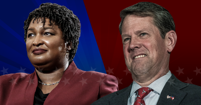 Democrat Stacey Abrams and Republican Brian Kemp from Georgia. (Yahoo News photo Illustration; photos: AP, Getty)