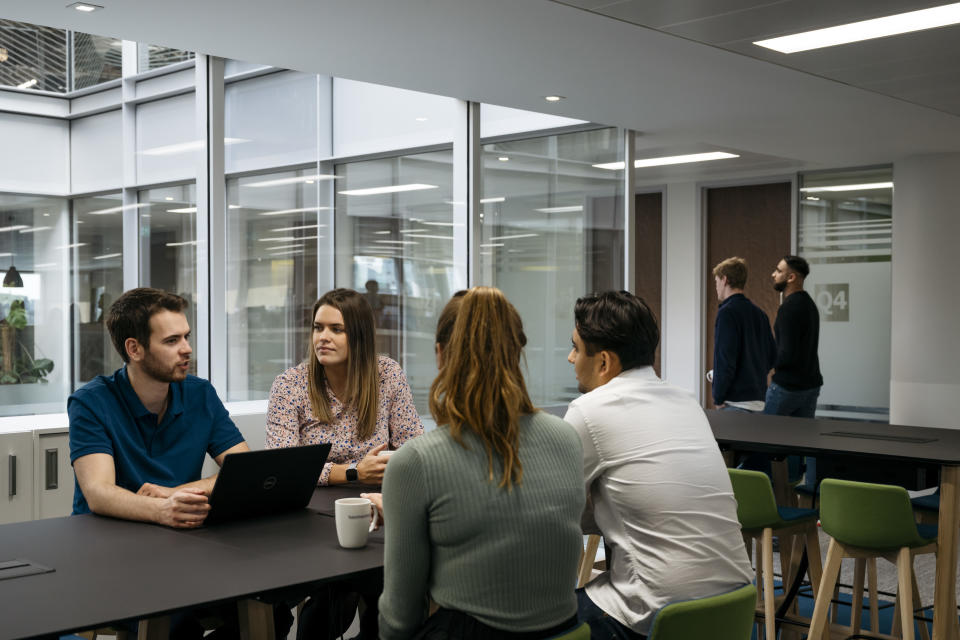 Haysmacintyre employees at their offices.