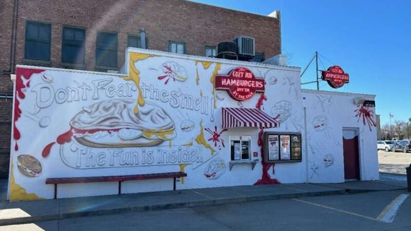 The Cozy's burger mural