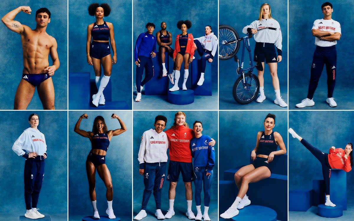 Team GB stars show off the new Adidas kit (ES Composite)