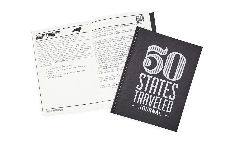 50 States Traveled Journal