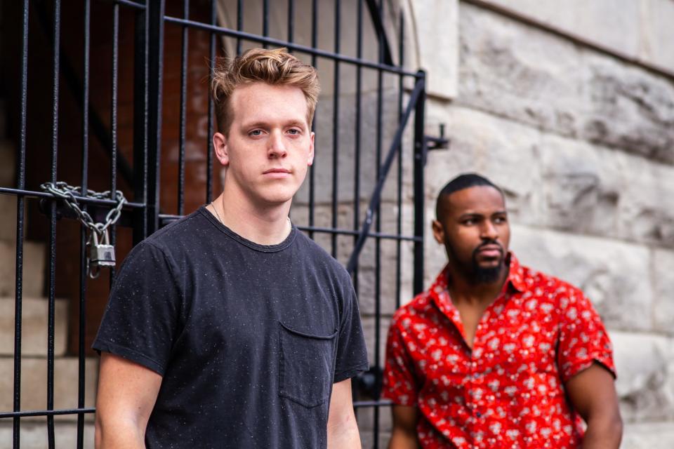Singer-songwriters Steven Battey (right) and Cole Burkett (left) have formed the 'country soul' duo Exit 216.