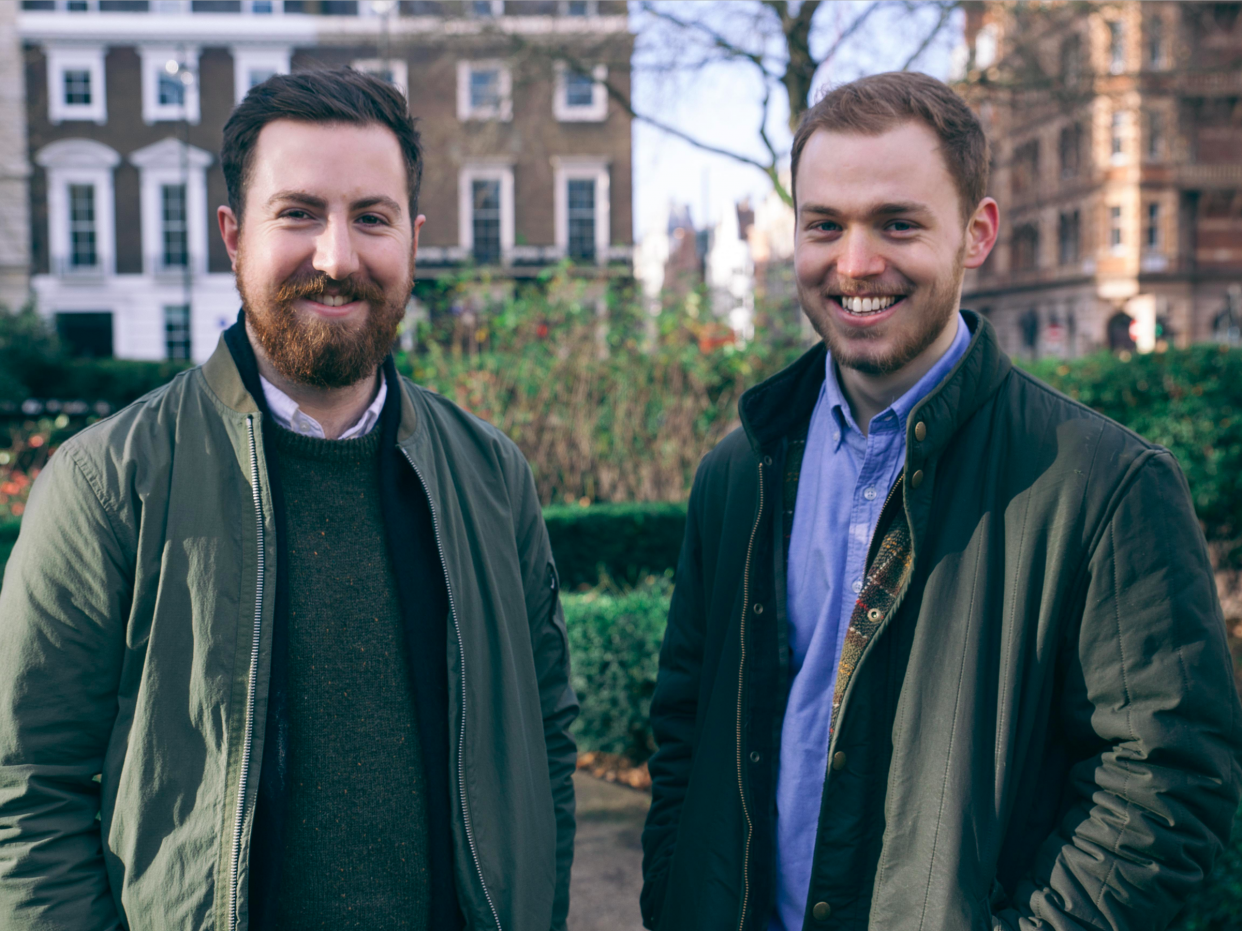 Credit Kudos founders Matt Schofield, left, and Freddy Kelly.