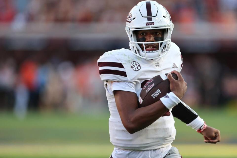 Mike Wright beat Kentucky while quarterbacking Vanderbilt last season. Now in Starkville, he could be Mississippi State’s starter Saturday night.