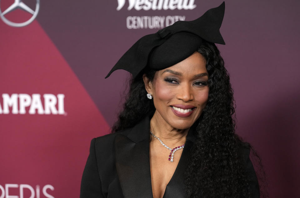 Spotlight Award honoree Angela Bassett poses at the 25th Costume Designers Guild Awards, Monday, Feb. 27, 2023, in Los Angeles. (AP Photo/Chris Pizzello)