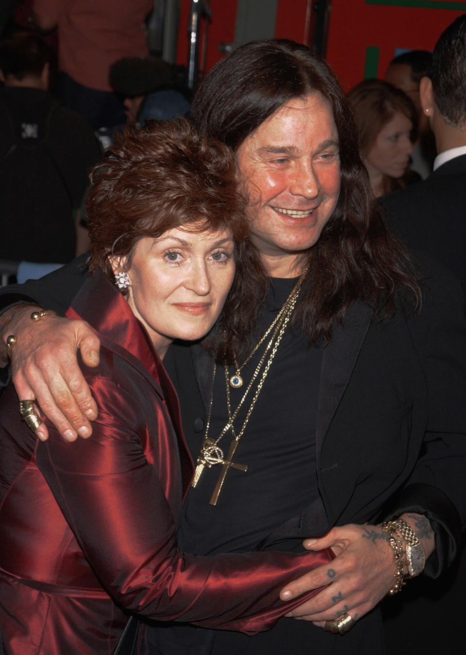 (Original Caption) Ozzy Osborne and his wife Sharon. (Photo by Frank Trapper/Corbis via Getty Images)