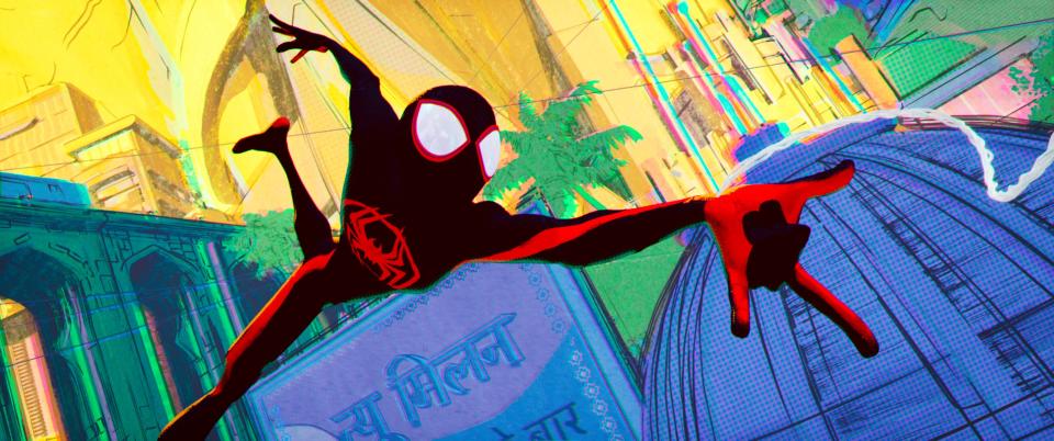 Miles Morales (Shameik Moore) in "Spider-Man: Across the Spider-Verse (Part One)."