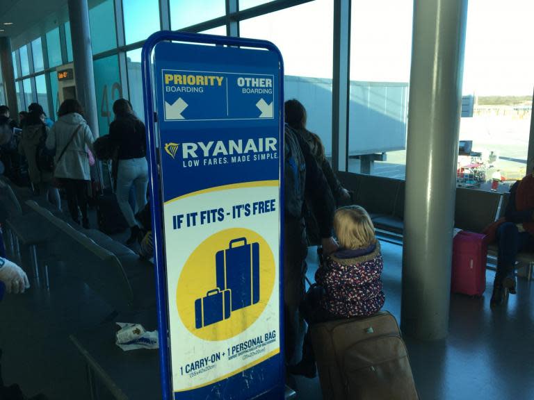 Ryanair passengers say they are ‘held to ransom’ by new cabin-baggage rules