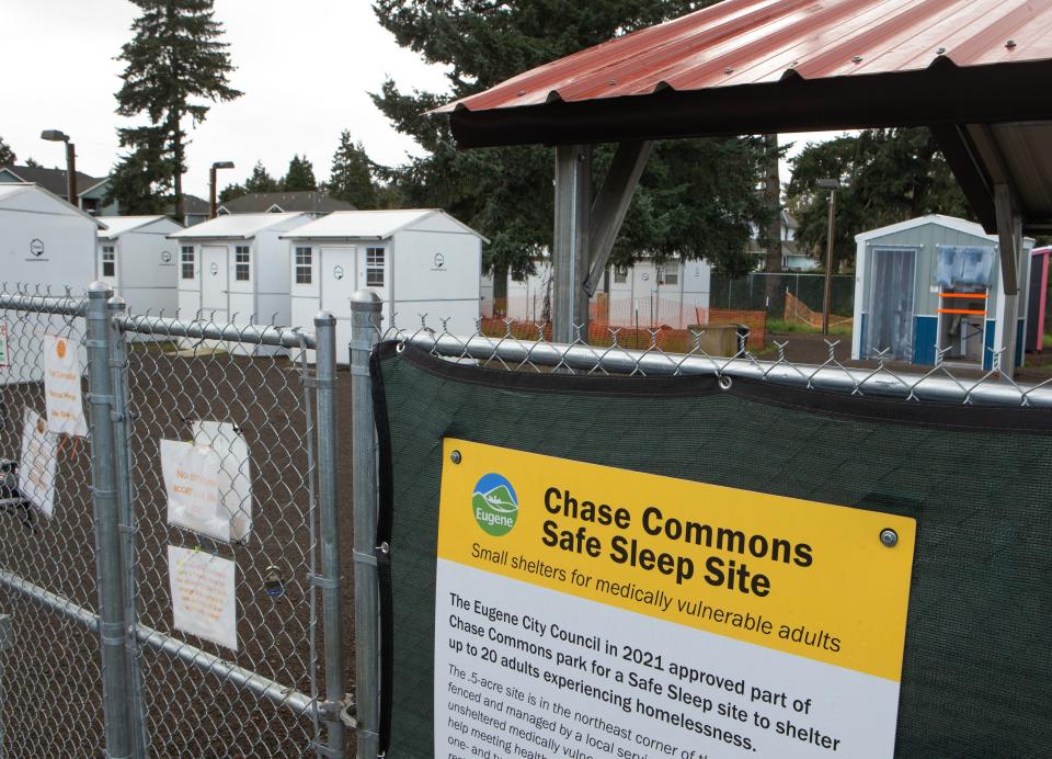 The Chase Commons Safe Sleep Site in Eugene.