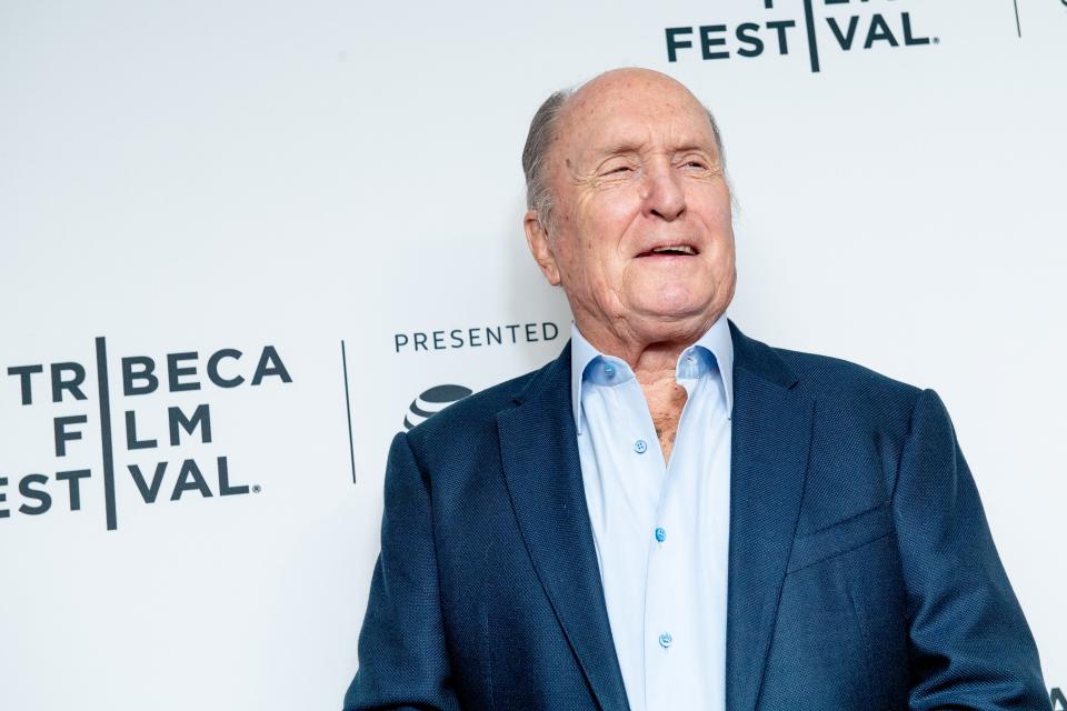 Robert Duvall walks the red carpet during the 2019 Tribeca Film Festival in New York.