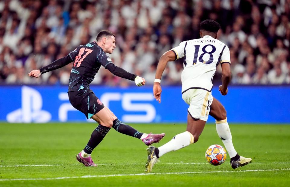 Foden scored another delightful goal in the 3-3 draw (Nick Potts/PA Wire)