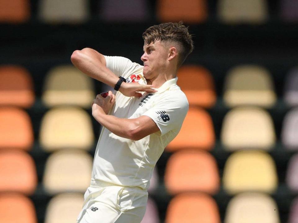 Sam Curran in action during England's December clash against South Africa's Invitation XI: Getty