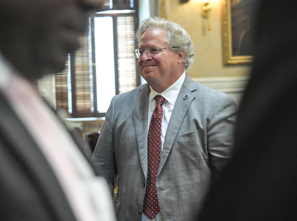 State Rep Jay West of District 7 in Anderson County during a session in the South Carolina House of Representatives of the State Capitol in Columbia, S.C. Monday, June 21, 2021.