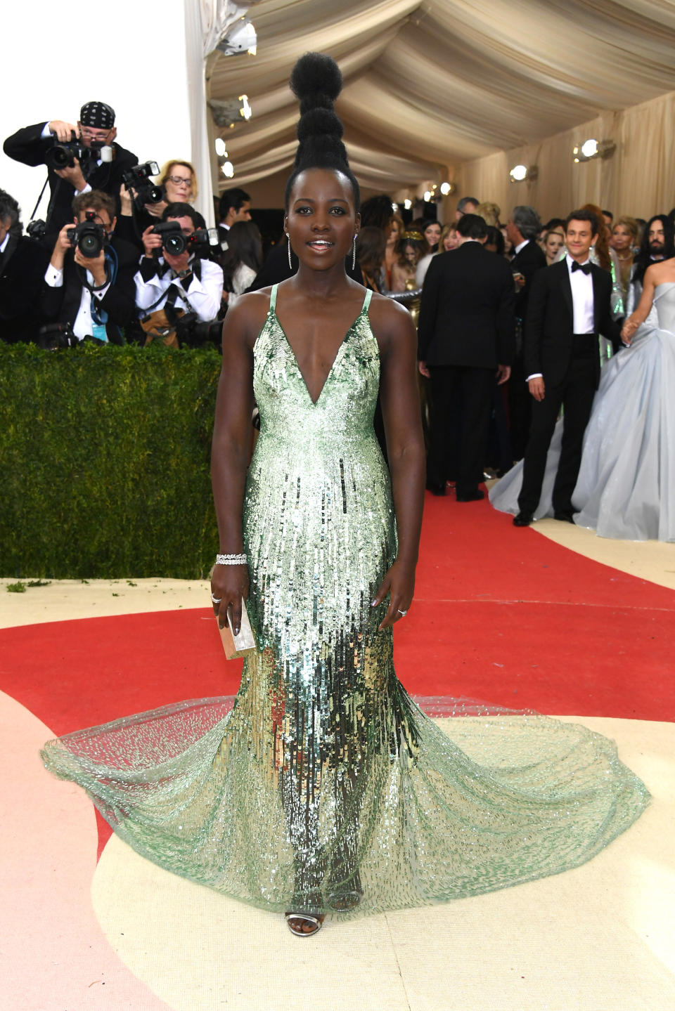 Lupita Nyong'o at the "Manus x Machina: Fashion In An Age Of Technology" Costume Institute Gala in 2016
