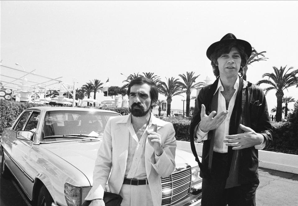 Director Martin Scorsese, left, and Robbie Robertson at the 31st Cannes International Film Festival in France, where they presented "The Last Waltz" in 1978.