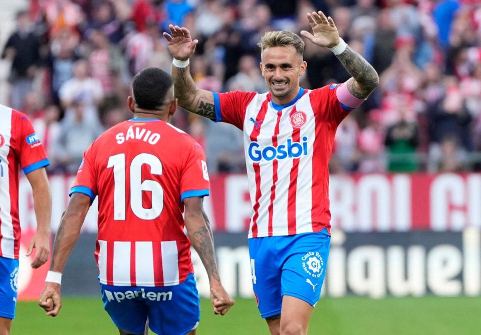 Savio and Aleix Garcia have impressed for Girona (AFP/Getty)