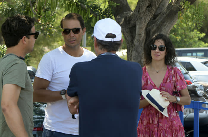 Rafa Nadal y Mery Perelló en el  ATP Mallorca Championships