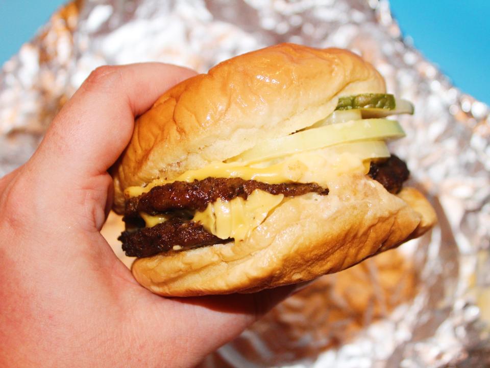 cook out double cheeseburger