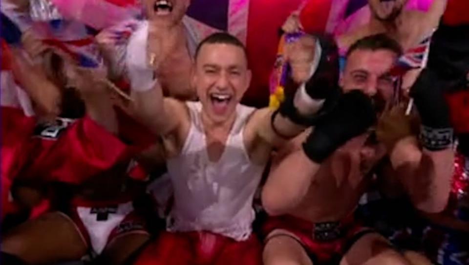 Eurovision’s Olly Alexander’s reaction as UK receives null points from public vote. (Eurovision/ BBC)