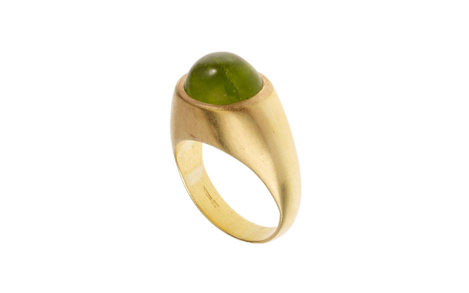 Pippa Small Burmese Peridot Eye Ring